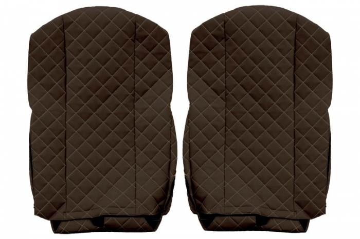Huse scaun camion Elegance (maro, material eco-piele / velur, serie ELEGANCE) potrivit FORD F-MAX [2]