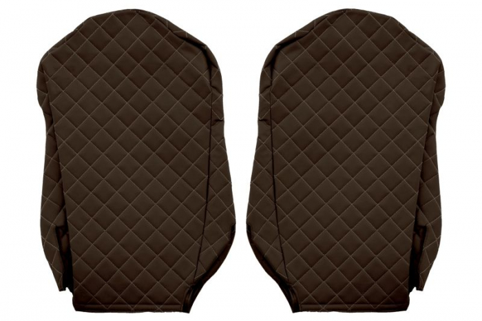 Huse scaun camion Elegance (maro, material eco-piele / velur, serie ELEGANCE, scaune standard) potrivit MERCEDES ACTROS MP4 [2]