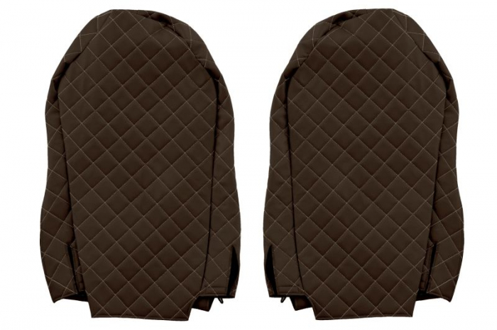 Huse scaun camion Elegance (maro, material eco-piele / velur, serie ELEGANCE, scaune standard; scaunul soferului standard - nu ISRI) potrivit MAN [2]