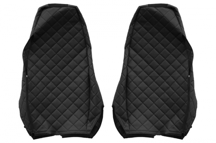 Huse scaun camion Elegance (negru, material eco-piele, serie ELEGANCE, tetiera integrata pentru pasageri; tetiera soferului integrata) potrivit SCANIA R [2]