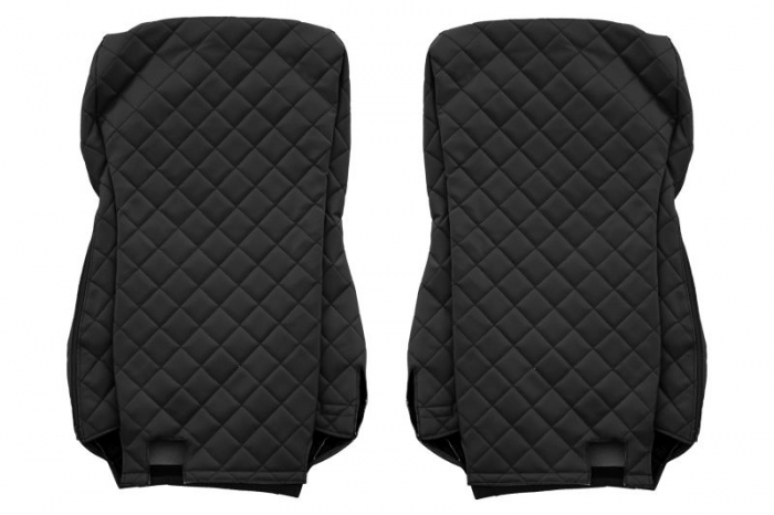 Huse scaun camion Elegance (negru, material eco-piele / velur, serie ELEGANCE, Euro 6) potrivit DAF [2]