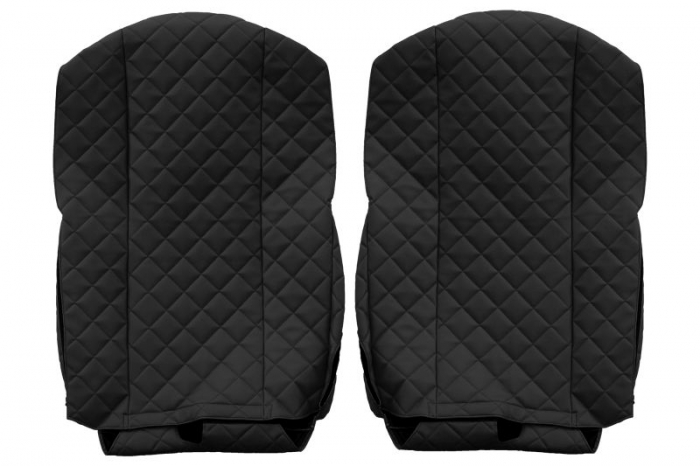 Huse scaun camion Elegance (negru, material eco-piele / velur, serie ELEGANCE) potrivit FORD F-MAX [2]