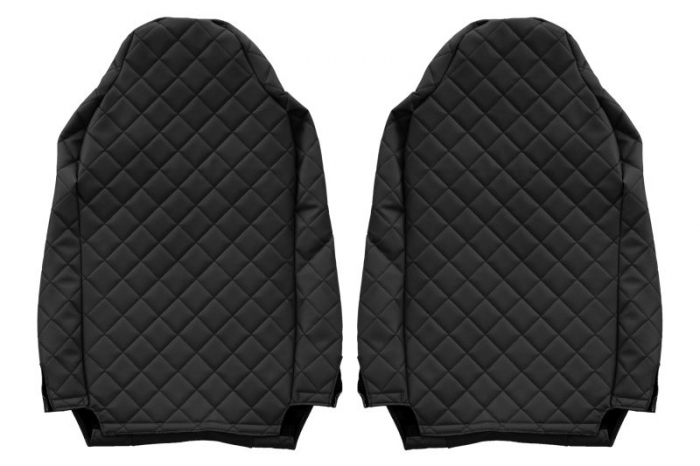 Huse scaun camion Elegance (negru, material eco-piele / velur, serie ELEGANCE) potrivit IVECO [2]