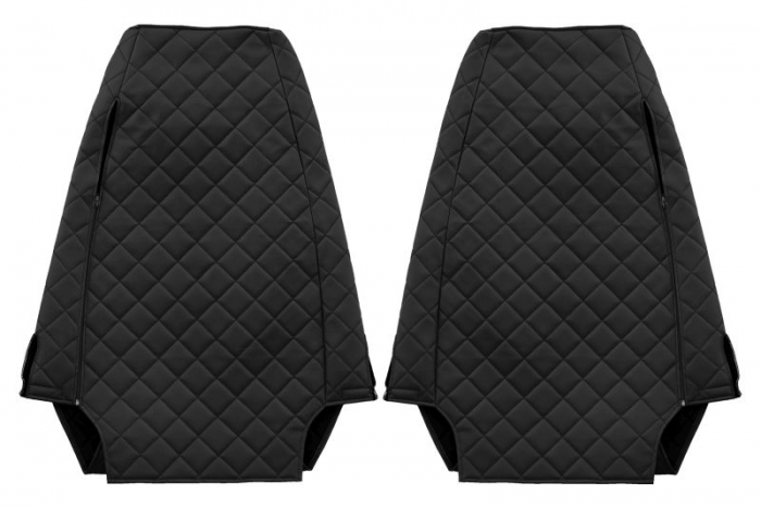 Huse scaun camion Elegance (negru, material eco-piele / velur, serie ELEGANCE) potrivit RENAULT MAGNUM [2]