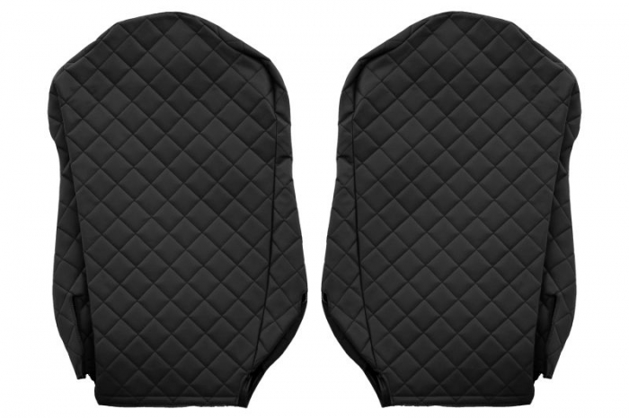 Huse scaun camion Elegance (negru, material eco-piele / velur, serie ELEGANCE, scaune standard) potrivit MERCEDES ACTROS MP4 [2]