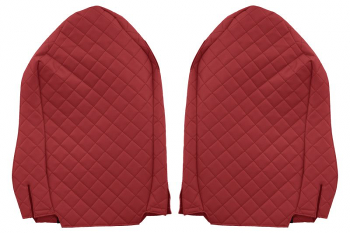 Huse scaun camion Elegance (rosu, material eco-piele / velur, serie ELEGANCE) potrivit MERCEDES [2]