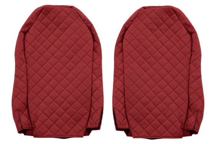 Huse scaun camion Elegance (rosu, material eco-piele / velur, serie ELEGANCE) potrivit MERCEDES [2]