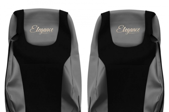 Huse scaun camion ELEGANCE S (grey, material eco-leather / velur, EURO 6) potrivit DAF XF 105, XF 106 dupa 2012 [3]