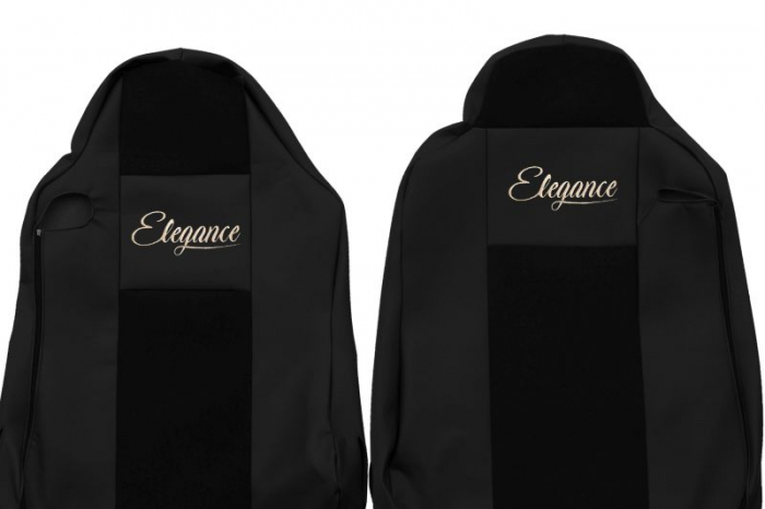 Huse scaun camion ELEGANCE S (negru, material eco-leather / velur,) potrivit MAN TGX dupa 2006 [3]
