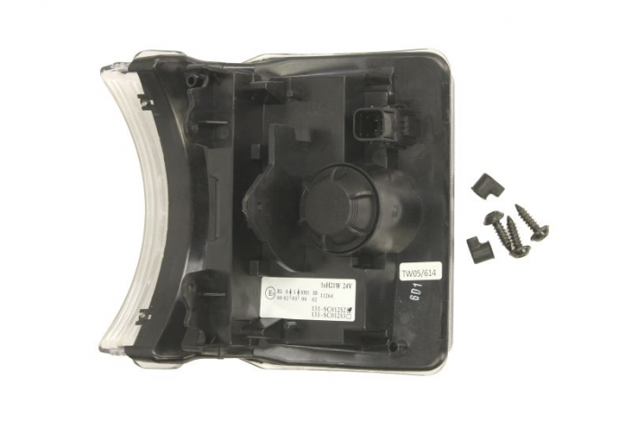 Lampa Semnalizator fata stanga/dreapta culoare sticla: portocaliu, H21W/P21W, led: 4/8, cu Lumini zi SCANIA P,G,R,T dupa 2003 [2]