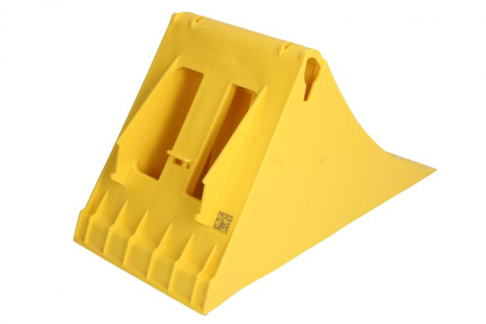 Pana blocaj roata G46, plastic, lungime: 390mm, inaltime: 200mm, latime: 160mm, galben [2]