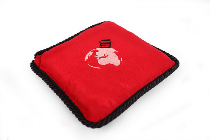 Perdea cortina cabina ELEGANCE, set 7 buc negru/rosu [3]