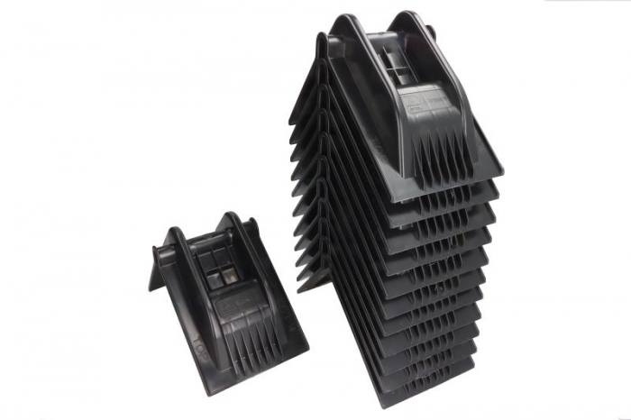 Set 12 buc Protectie margine incarcare colt negru, lungime brat:185; 225mm, latime brat 150mm  [3]