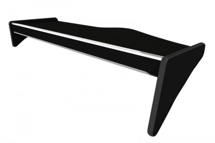 Raft polita interior cabina (lung; sertar suplimentar sub blatul mesei, dublu, cu sertar, culoare: negru, serie: CLASSIC) potrivit SCANIA R [2]