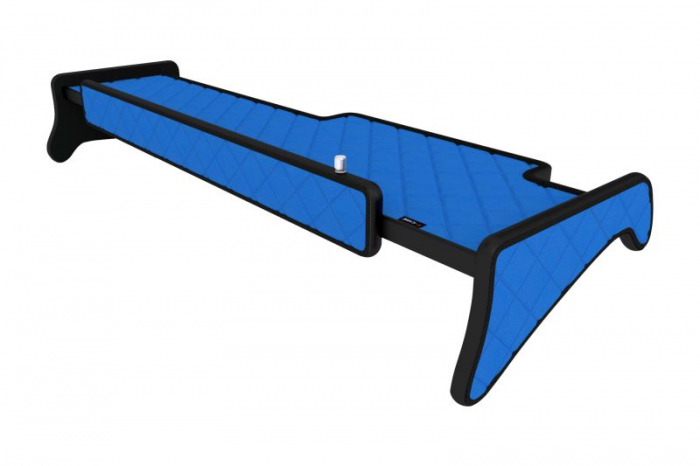 Raft polita interior cabina (panou LED, lumina alba; cabina larga XXL; lung; sertar suplimentar sub blatul mesei, lung, culoare: albastru, serie: ELEGANCE) potrivit MAN [2]