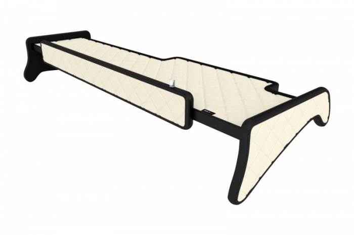 Raft polita interior cabina (panou LED, lumina alba; cabina larga XXL; lung; sertar suplimentar sub blatul mesei, lung, culoare: bej, serie: ELEGANCE) potrivit MAN [2]