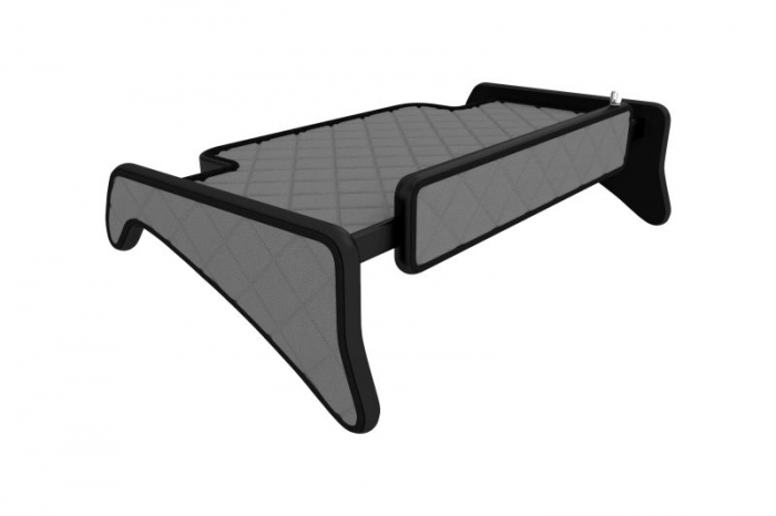 Raft polita interior cabina (panou LED, lumina alba; cabina larga XXL; mijloc, cabina, culoare: gri, serie: ELEGANCE) potrivit MAN [3]