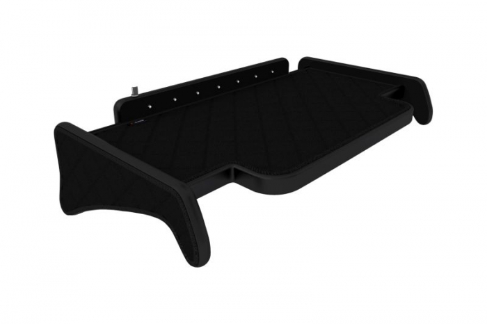 Raft polita interior cabina (panou LED, lumina alba; cabina larga XXL; mijloc, cabina, culoare: negru, serie: ELEGANCE) potrivit MAN [1]