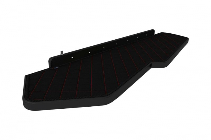 Raft polita interior cabina (panou LED, lumina alba; lung, lung, culoare: negru/rosu, serie: ELEGANCE) potrivit VOLVO [1]
