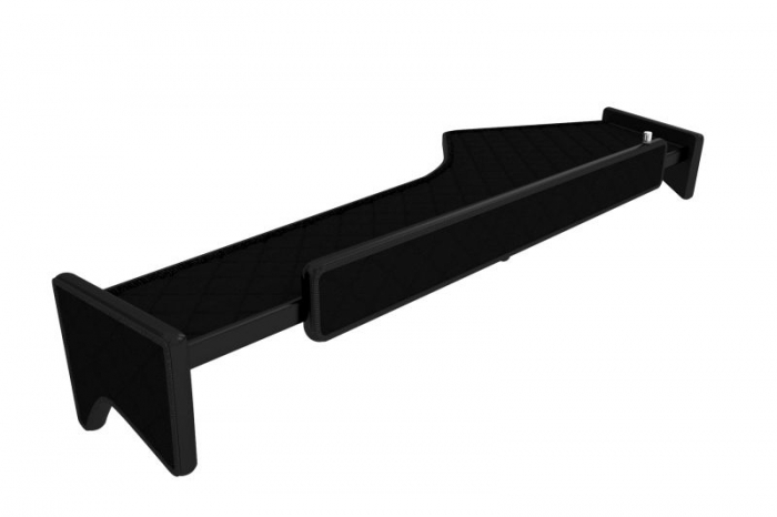 Raft polita interior cabina (panou LED, lumina alba; lung, lung, culoare: negru, serie: ELEGANCE) potrivit FORD F-MAX [3]