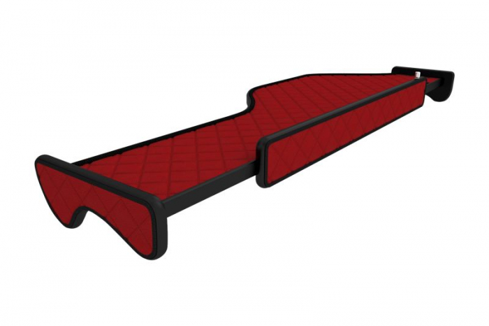 Raft polita interior cabina (panou LED, lumina alba; lung, lung, culoare: rosu, serie: ELEGANCE) potrivit DAF [3]