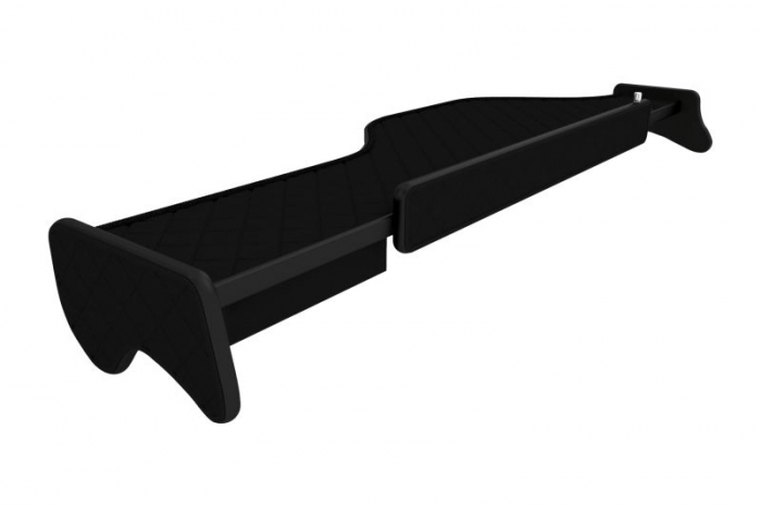 Raft polita interior cabina (panou LED, lumina alba; lung; sertar suplimentar sub blatul mesei, lung, culoare: negru, serie: ELEGANCE) potrivit DAF [3]
