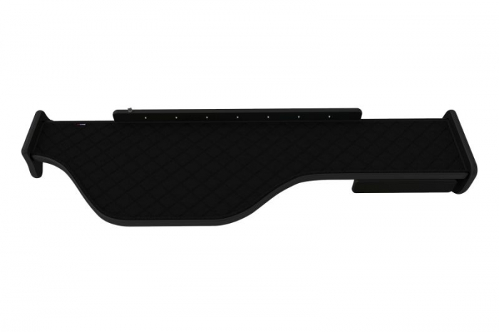 Raft polita interior cabina (panou LED, lumina alba; lung; sertar suplimentar sub blatul mesei, lung, culoare: negru, serie: ELEGANCE) potrivit DAF [4]