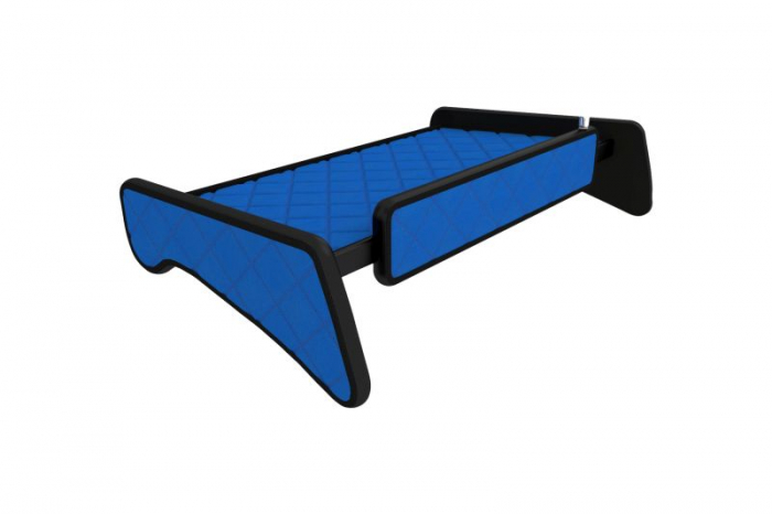 Raft polita interior cabina (panou LED, lumina alba; mijloc, cabina, culoare: albastru, serie: ELEGANCE) potrivit MAN [3]