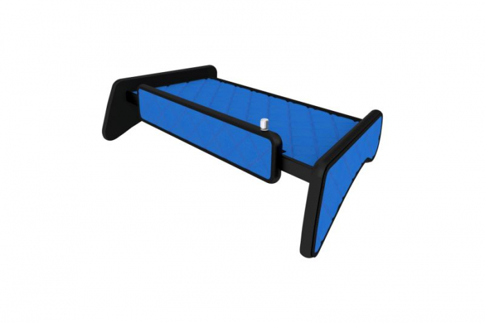 Raft polita interior cabina (panou LED, lumina alba; mijloc, cabina, culoare: albastru, serie: ELEGANCE) potrivit MAN [2]