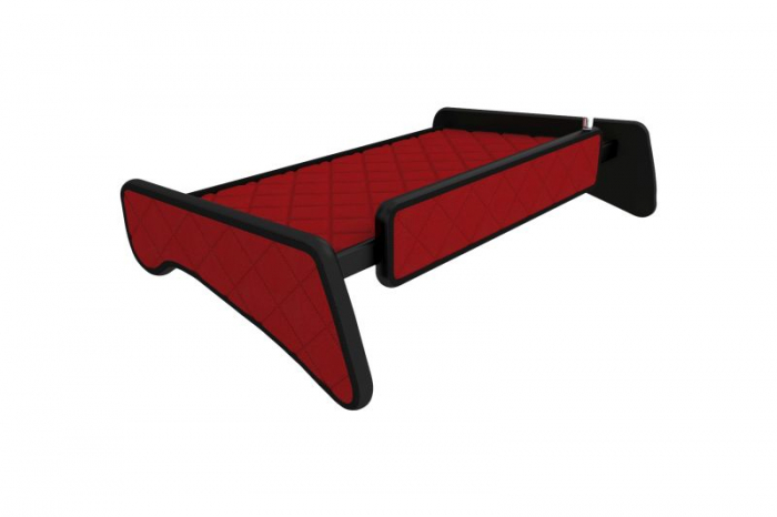 Raft polita interior cabina (panou LED, lumina alba; mijloc, cabina, culoare: rosu, serie: ELEGANCE) potrivit MAN [3]