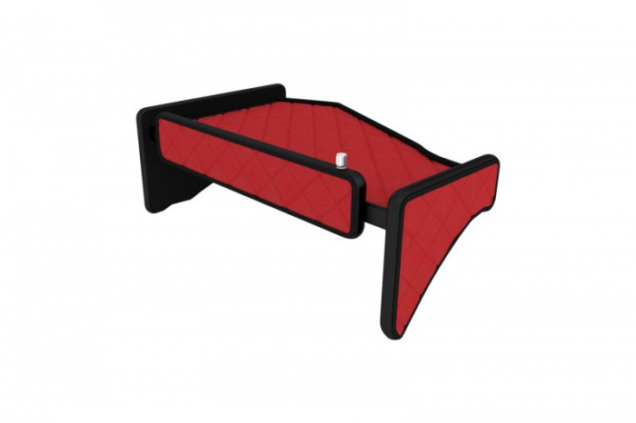 Raft polita interior cabina (panou LED, lumina alba; mijloc, culoare: rosu, serie: ELEGANCE) potrivit SCANIA [2]