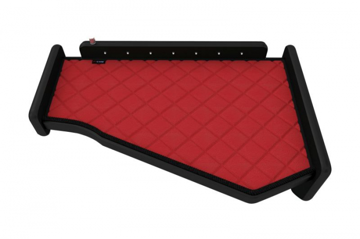 Raft polita interior cabina (panou LED, lumina alba; mijloc, culoare: rosu, serie: ELEGANCE) potrivit SCANIA [4]