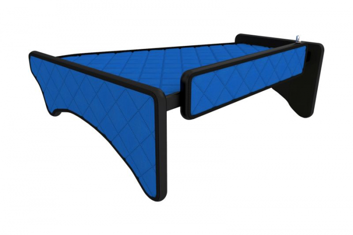 Raft polita interior cabina (panou LED, lumina alba; mijloc; versiune joasa, cabina, culoare: albastru, serie: ELEGANCE) potrivit SCANIA R [3]