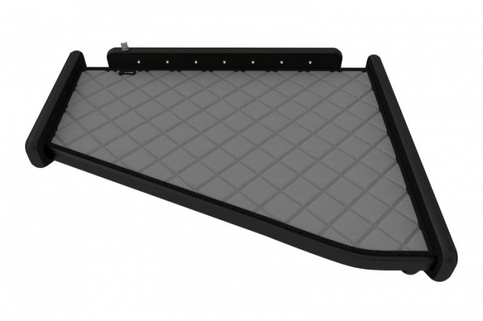 Raft polita interior cabina (panou LED, lumina alba; mijloc; versiune joasa, cabina, culoare: gri, serie: ELEGANCE) potrivit SCANIA R [4]