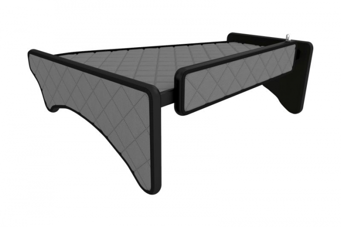 Raft polita interior cabina (panou LED, lumina alba; mijloc; versiune joasa, cabina, culoare: gri, serie: ELEGANCE) potrivit SCANIA R [3]