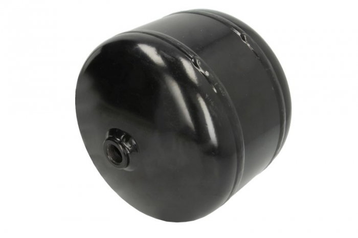 Rezervor aer sistem compresor POLMO diametru 206mm/lungime210mm/ debit 5dm/3, 2xM22x1, 5 singura conectare ambele parti, drain M22x1, 5 [2]