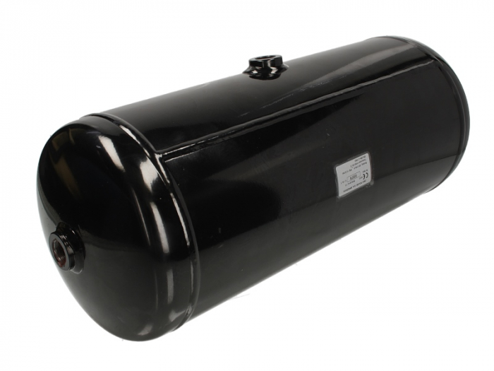 Rezervor aer sistem compresor POLMO diametru 206mm/lungime530mm/ debit 15dm/3, 3xM22x1, 5 singular, Dublu, partea opusa, drenare M22x1, 5 [3]