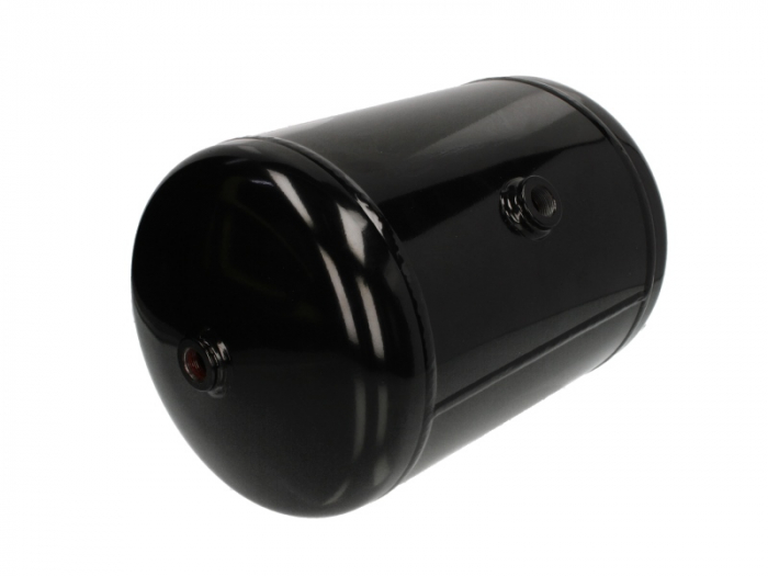 Rezervor aer sistem compresor POLMO diametru 246mm/lungime390mm/ debit 15dm/3, 3xM22x1, 5 singular, Dublu, partea opusa, drenare M22x1, 5 [2]