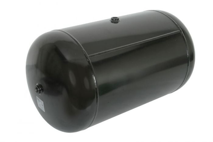 Rezervor aer sistem compresor POLMO diametru 396mm/lungime750mm/ debit 80dm/3, 3xM22x1, 5 singular, Dublu, partea opusa, drenare M22x1, 5 [2]