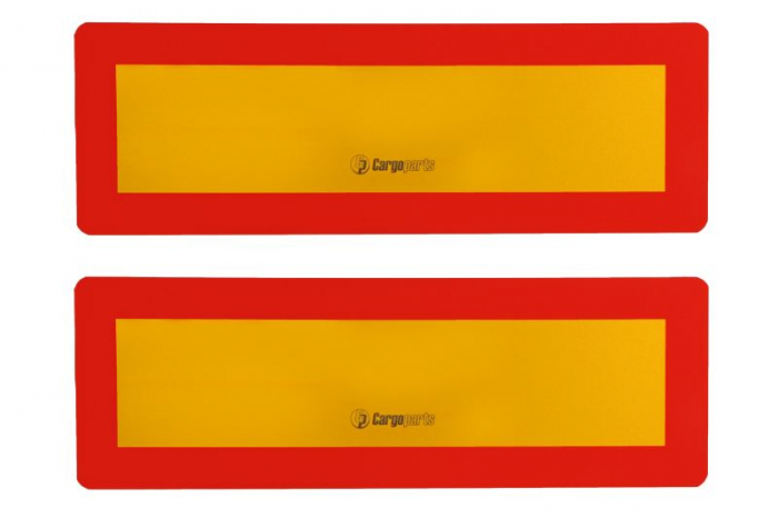 Semn avertizare placa 2 buc. set, transport masini 100mm x 300mm [2]