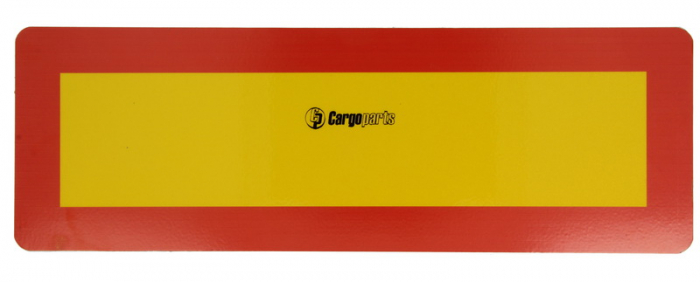 Semn avertizare placa 2 buc. set, transport masini 100mm x 300mm [1]