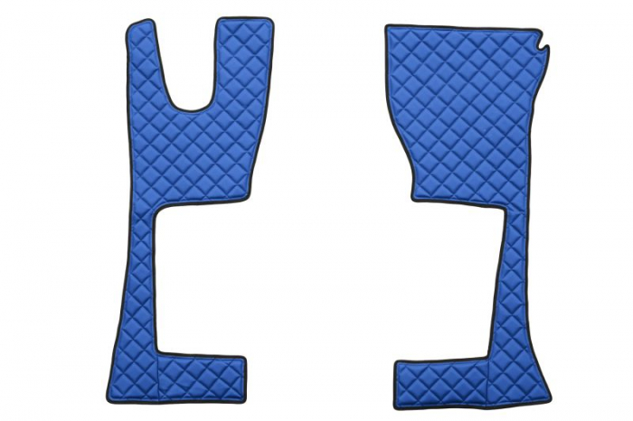 Set covor podea camion Mercedes Actros ECO-LEATHER, set 3 buc. (material - eco-piele, culoare - albastru, cabina ingusta 230 cm) potrivit MERCEDES ACTROS M [2]
