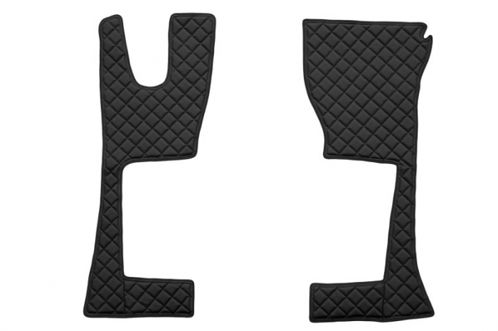 Set covor podea camion Mercedes Actros ECO-LEATHER, set 3 buc. (material - eco-piele, culoare - negru, cabina ingusta 230 cm) potrivit MERCEDES ACTROS MP4 [2]