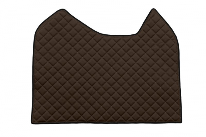 Set covor podea camion Mercedes Actros scaun pasager convertibil, ECO-LEATHER, set 3 buc. (material - eco-piele, culoare - maro, cabina lata 250 cm) [3]