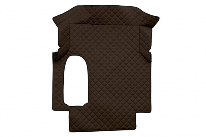 Set covor podea camion potrivit MAN ECO-LEATHER, set 3 buc. (material - eco-piele, culoare - maro, cabina lata 250 cm) potrivit MAN TGA dupa 1999 [3]
