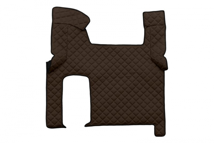 Set covor podea camion potrivit MAN ECO-LEATHER, set 3 buc. (material - eco-piele, culoare - maro, transmisie automata) potrivit MAN TGX  [3]