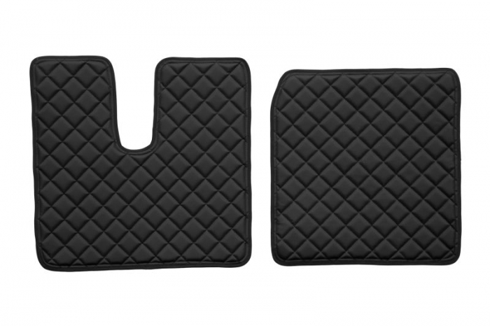 Set covor podea camion potrivit MAN ECO-LEATHER, set 3 buc. (material - eco-piele, culoare - negru, cabina lata 250 cm) potrivit MAN TGA dupa 1999 [2]