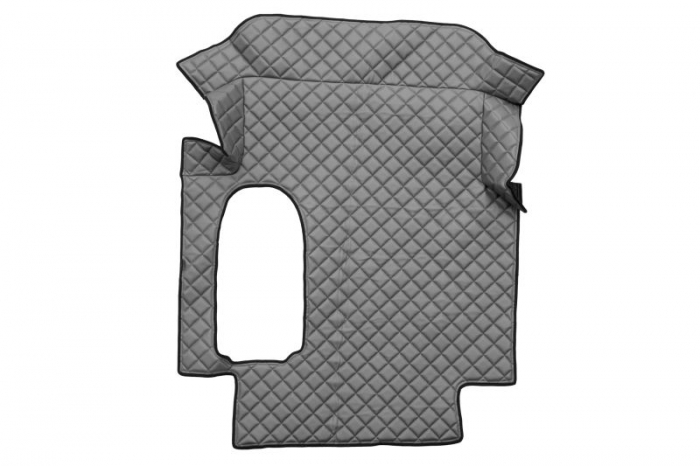 Set covor podea camion potrivit MAN ECO-LEATHER, set 3 buc. (material - eco-piele, culoare - rosu, cabina lata 250 cm) potrivit MAN TGA dupa 1999 [3]
