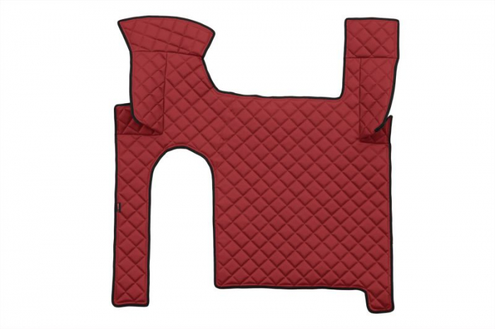 Set covor podea camion potrivit MAN ECO-LEATHER, set 3 buc. (material - eco-piele, culoare - rosu, pentru transmisie manuala) potrivit MAN TGX [3]