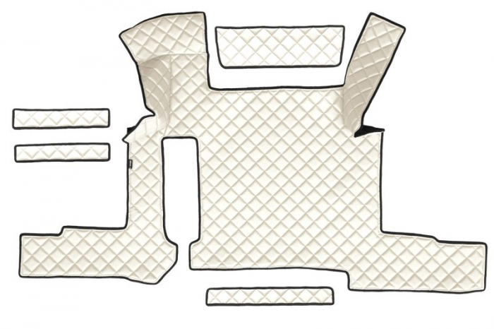 Set covor podea camion potrivit MAN ECO-LEATHER, set 7 bucati (material - eco-piele, culoare - bej, pentru transmisie manuala) potrivit MAN [3]